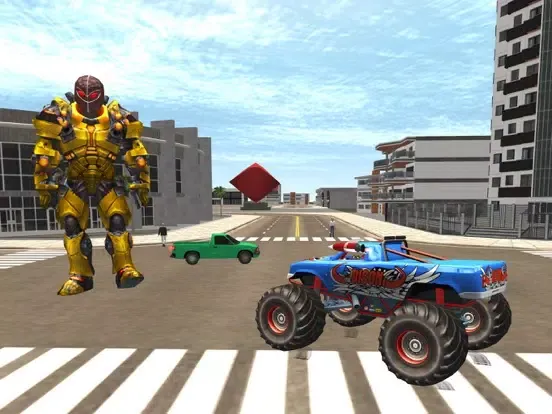 Ảnh chụp màn hình của Cargo Robot Hero Gangster Game iPad 